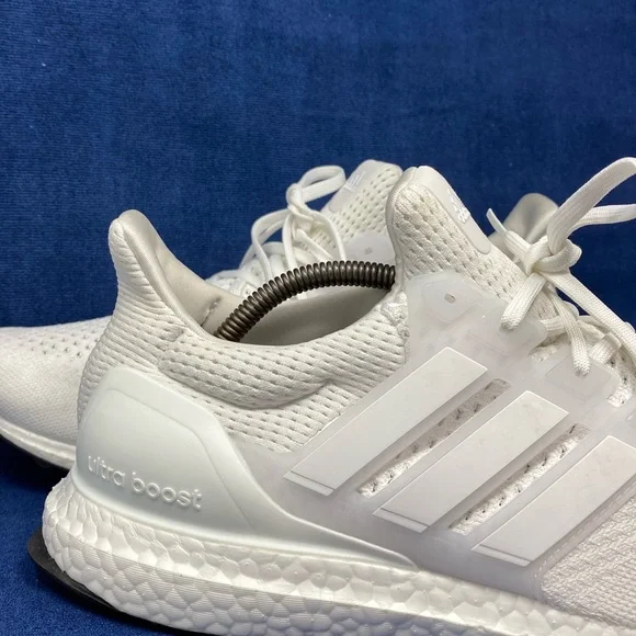 Adidas Ultra Boost 1.0 DNA Triple White HQ4202 Men’s Size 12 Used No Box WORN 1x - Picture 2 of 9